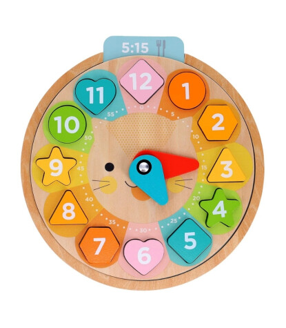Petit Collage Ahşap Eğitici Saat Yapboz