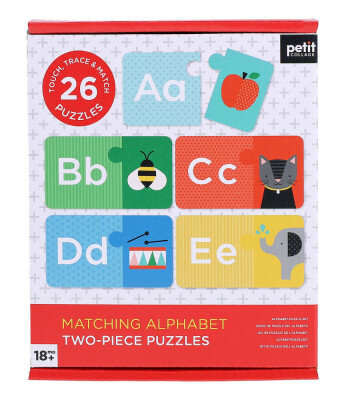 Petit Collage İki Par&ccedil;alı Yapboz // Alfabe