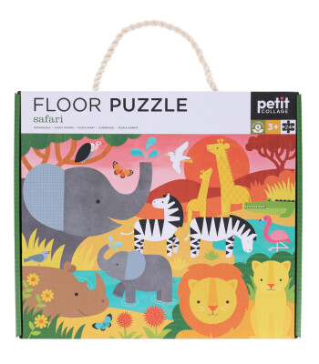 Petit Collage Yer Yapbozu // Safari (24 Parça)