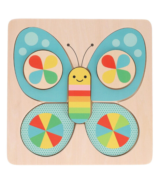 Petit Collage Büyük Parçalı Ahşap Yapboz // Little Butterfly