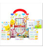 Pi Kids Disney Baby: My First Library Board Book Block 12 Book Set- Winnie the Pooh
