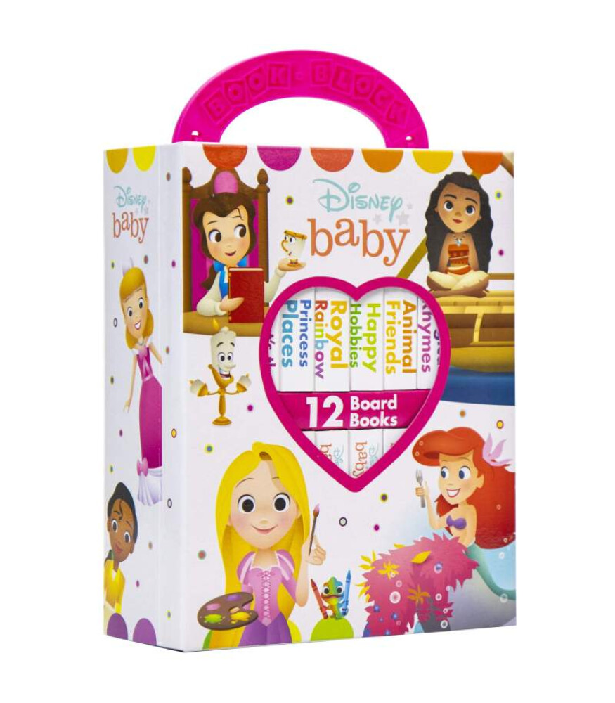 Pi Kids Disney Baby: My First Library Board Book Block 12 Book Set ...