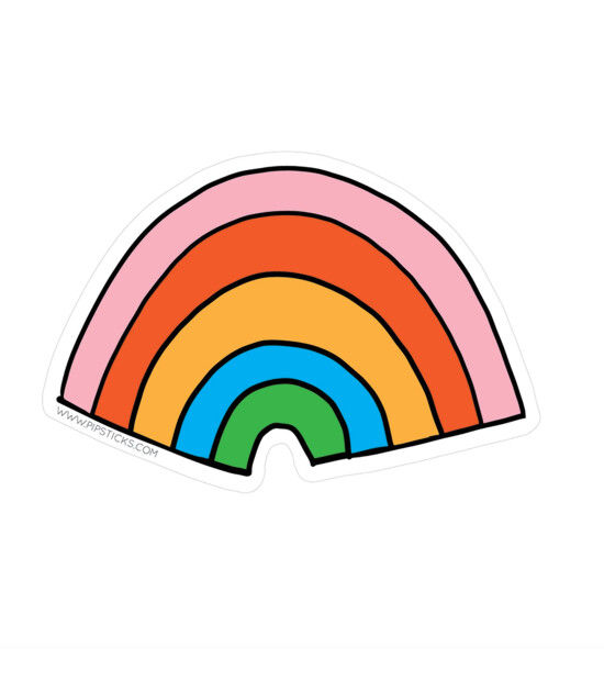 Pipsticks Vinyl Sticker // Rainbow
