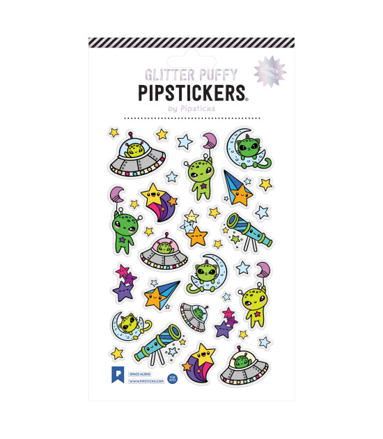 Pipsticks Puffy Sticker // Space Aliens