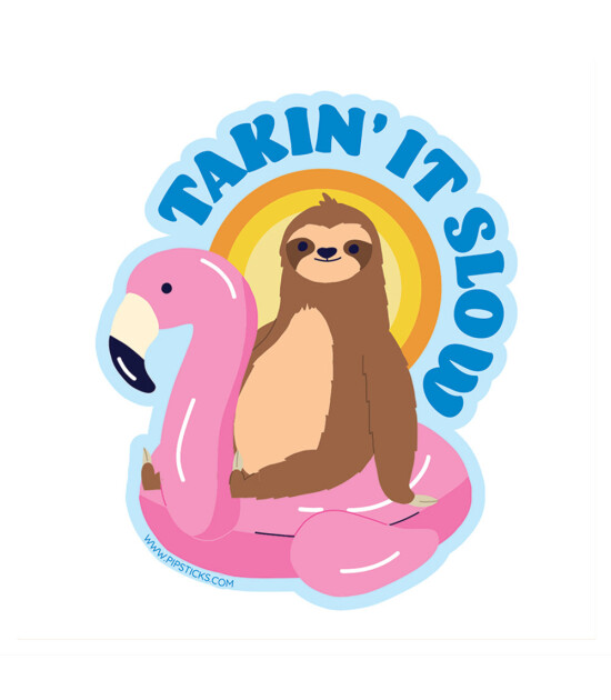 Pipsticks Vinyl Sticker // Takin' It Slow