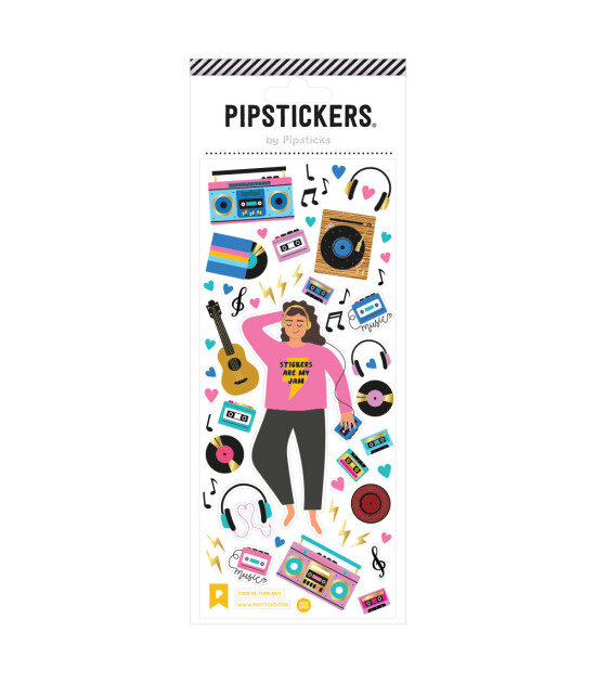 Pipsticks Sticker // Tune In, Tune Out