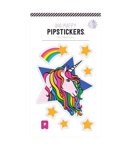 Pipsticks Big Pufft Sticker // Starry Unicorn
