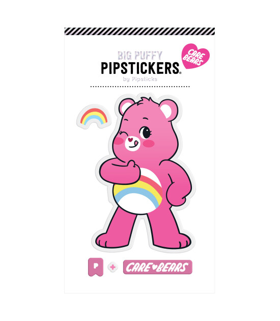 Pipsticks Big Puffy Sticker // Cheer Bear