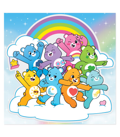 Pipsticks Big Puffy Sticker // Care Bears Care Super