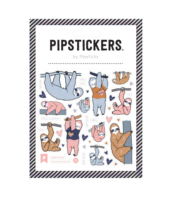 Pipsticks Sticker // Sleepy Sloths