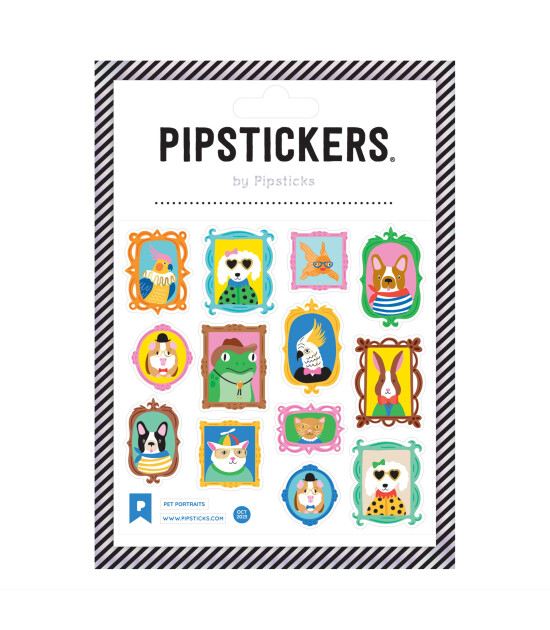 Pipsticks Sticker // Pet Portraits