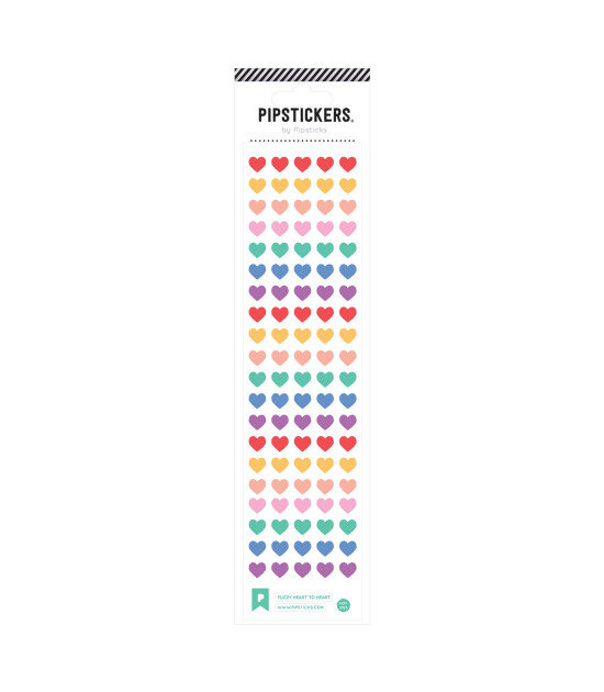 Pipsticks Fuzzy Sticker // Heart To Heart