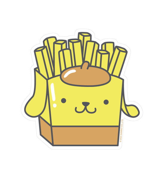Pipsticks Vinyl Sticker // Pompompurin Fries