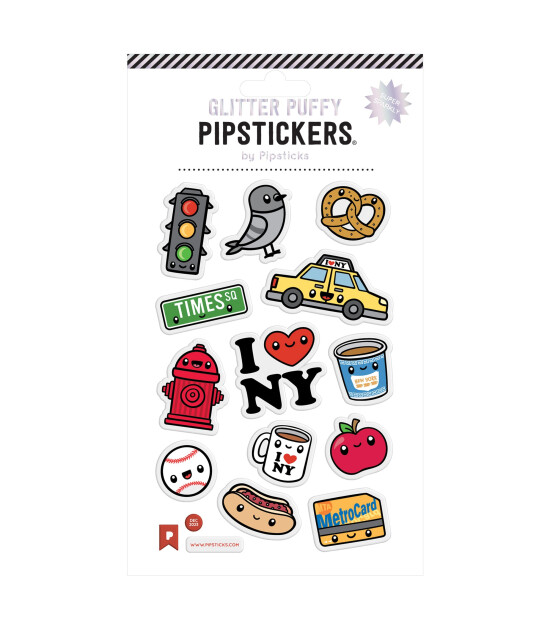 Pipsticks Puffy Sticker // Big Apple Basics