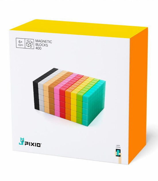 Pixio İnteraktif Mıknatıslı Manyetik Blok Oyuncak // Basic (400 Par&ccedil;a)
