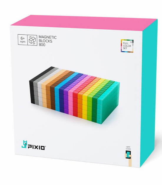 Pixio İnteraktif Mıknatıslı Manyetik Blok Oyuncak // Basic (800 Parça)