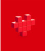 Pixio İnteraktif Mıknatıslı Manyetik Blok Oyuncak // Red Heart (11 Parça)