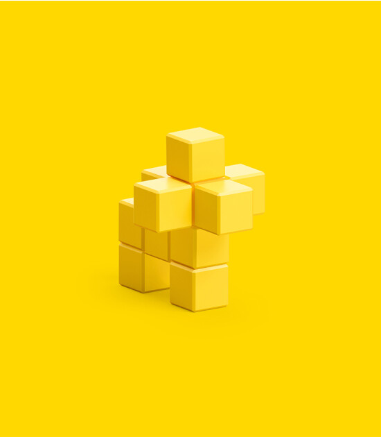 Pixio İnteraktif Mıknatıslı Manyetik Blok Oyuncak // Yellow Lion (11 Parça)