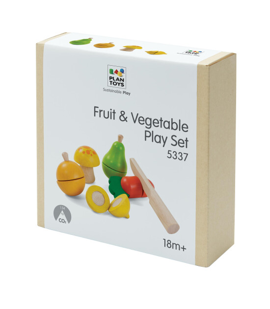 Plantoys Ahşap Meyve Sebze Oyun Seti
