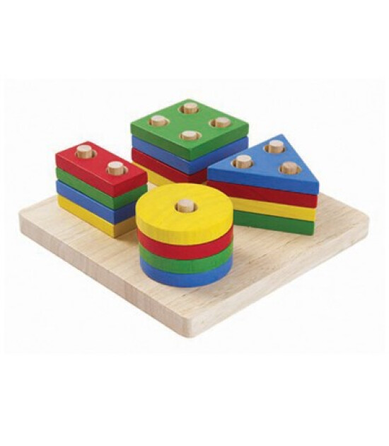 Plantoys Ahşap Geometric Sorting Board