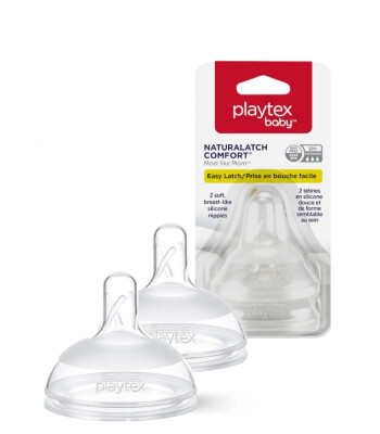 Playtex Baby NaturaLatch Comfort Yenidoğan Biberon Emzik Set (2 Adet) // Hızlı Akış