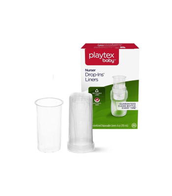 Playtex Baby Liners Yenidoğan Anti-Kolik Nurser Biberon Torba Set // 50 Adet (118 ml)