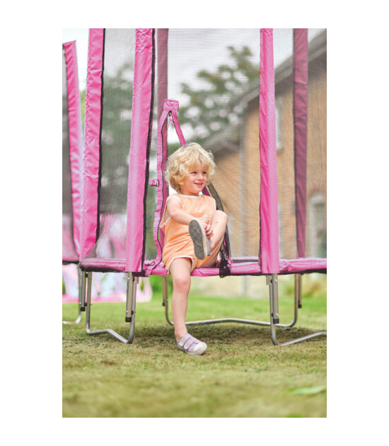 Plum File Korumalı Trambolin (122 cm) // Pembe