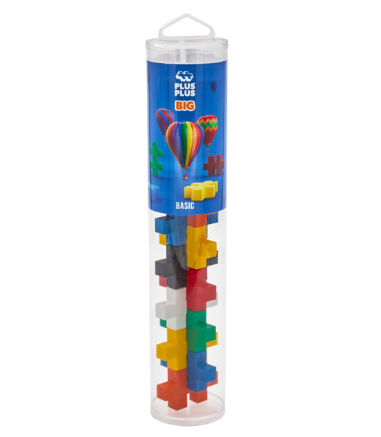 Plus-Plus Big Yaratıcı Blok Tüp // Basic Mix (15 Parça)
