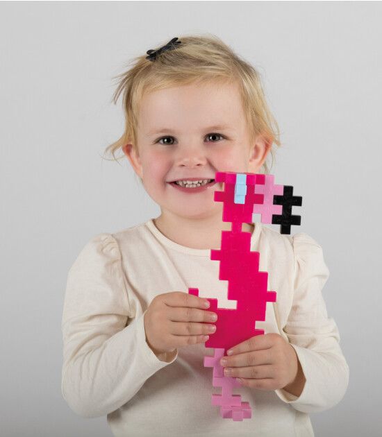 Plus-Plus Big Yaratıcı Blok T&uuml;p // Flamingo (15 Par&ccedil;a)