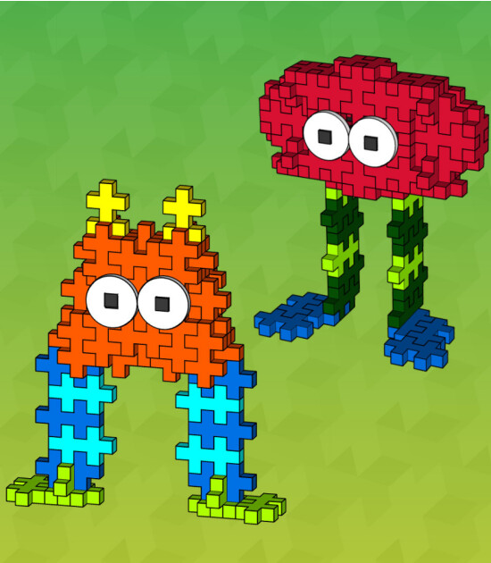 Plus-Plus Learn to Build Yaratıcı Blok // Creatures (240 Parça)