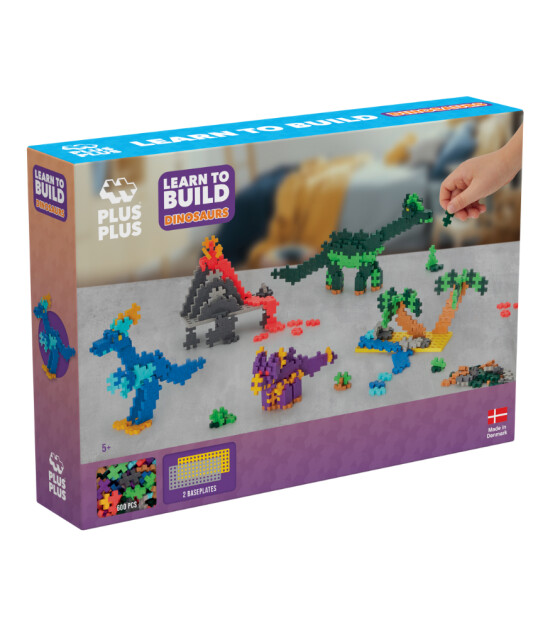 Plus-Plus Learn to Build Yaratıcı Blok // Dinosaurs (600 Parça)