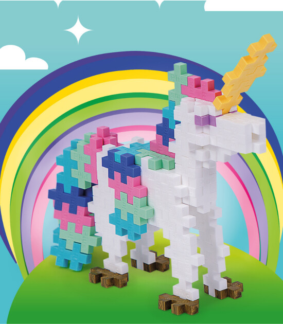 Plus-Plus Learn to Build Yaratıcı Blok // Unicorns (255 Parça)