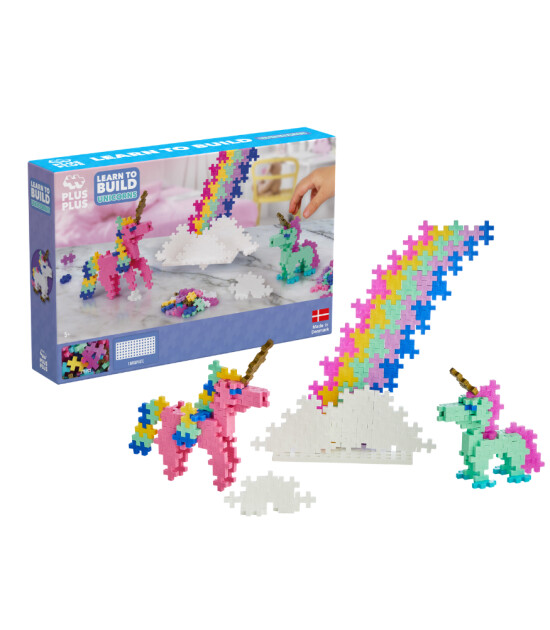 Plus-Plus Learn to Build Yaratıcı Blok // Unicorns (255 Parça)