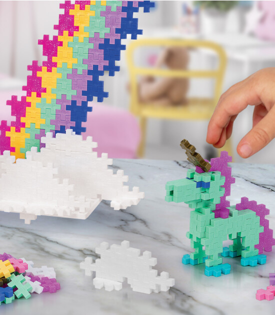 Plus-Plus Learn to Build Yaratıcı Blok // Unicorns (255 Parça)