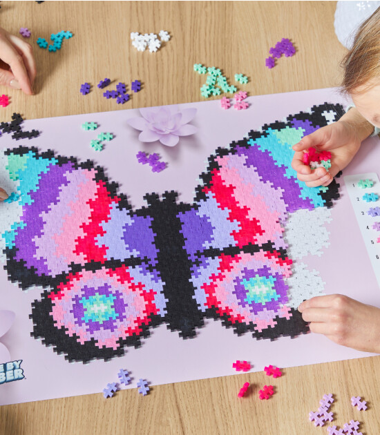 Plus-Plus Puzzle by Number Yaratıcı Blok // Butterfly (800 Parça)