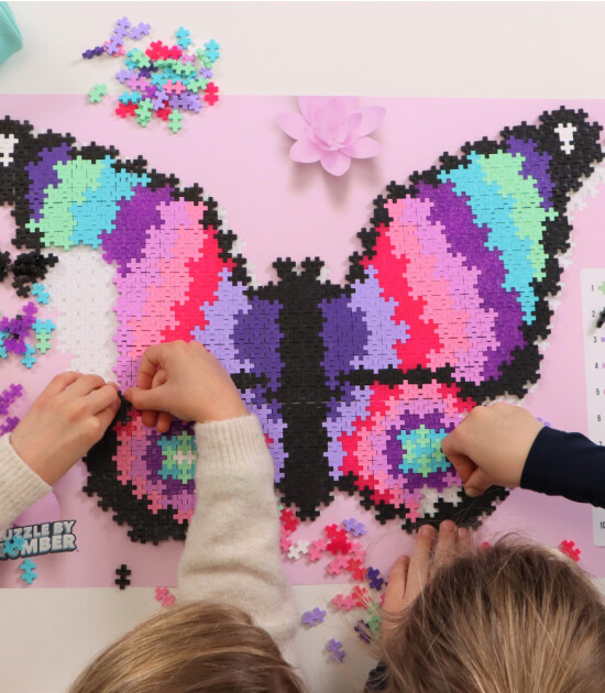 Plus-Plus Puzzle by Number Yaratıcı Blok // Butterfly (800 Parça)