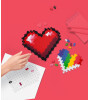 Plus-Plus Puzzle by Number Yaratıcı Blok // Hearts (250 Parça)