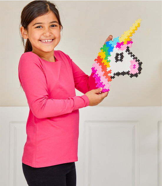 Plus-Plus Puzzle by Number Yaratıcı Blok // Unicorn (250 Parça)