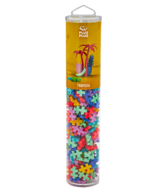 Plus-Plus Yaratıcı Blok Tüp // Tropical Mix (240 Parça)