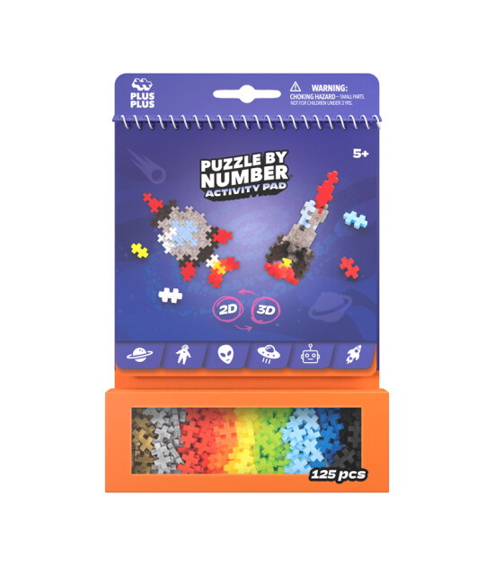 Plus-Plus Puzzle by Number Yaratıcı Blok // Space (125 Par&ccedil;a)