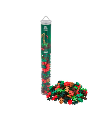 Plus-Plus Yaratıcı Blok Tüp // Jungle Mix (100 Parça)