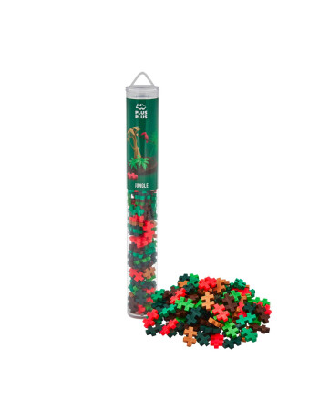 Plus-Plus Yaratıcı Blok T&uuml;p // Jungle Mix (100 Par&ccedil;a)