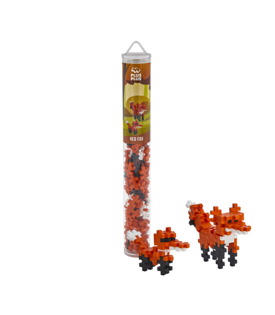 Plus-Plus Big Yaratıcı Blok T&uuml;p // Wild Animals Fox (100 Par&ccedil;a)