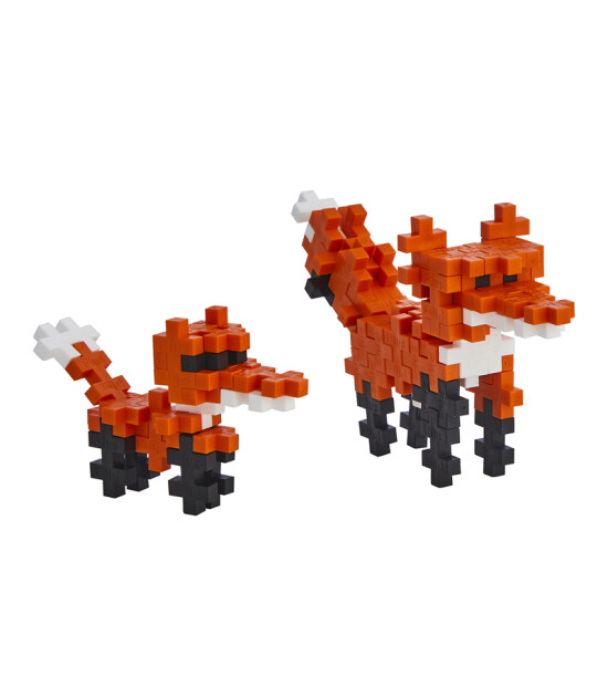 Plus-Plus Big Yaratıcı Blok T&uuml;p // Wild Animals Fox (100 Par&ccedil;a)