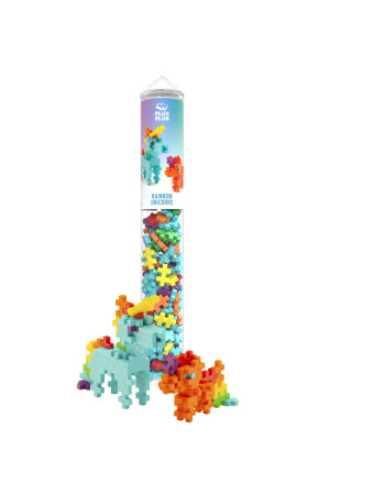 Plus Plus PLUS-PLUS RAINBOW UNICORNS / 100 PCS TUBE