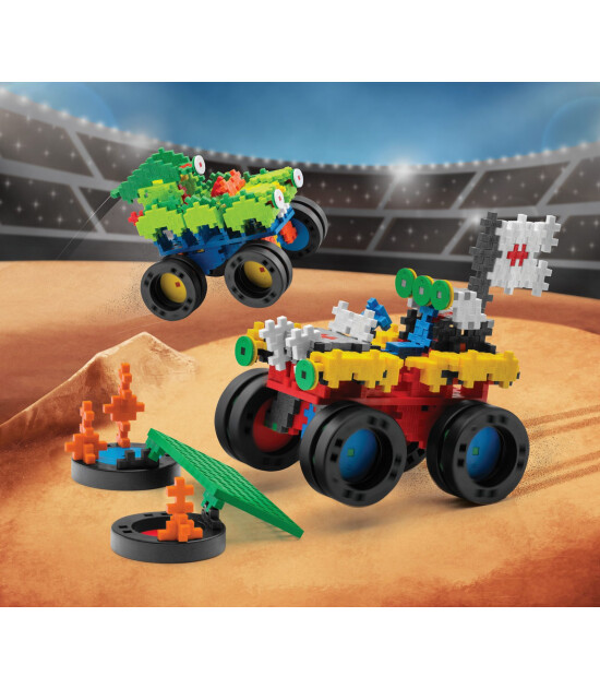 Plus Plus Go Yaratıcı Blok // Monster Trucks (600 Parça)