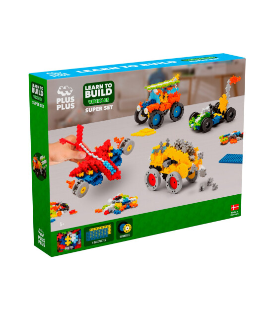 Plus-Plus Learn to Build Yaratıcı Blok // Vehicles (800 Parça