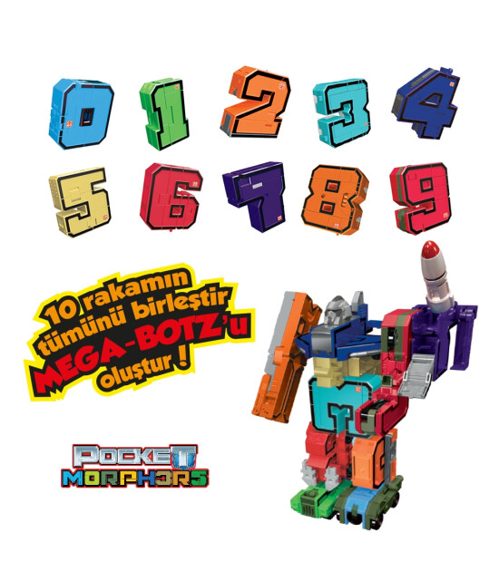 Pocket Morphers Dönüşebilen Numaralar 10'lu Set