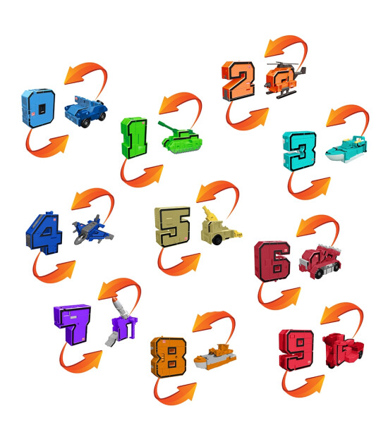 Pocket Morphers Dönüşebilen Numaralar 10'lu Set