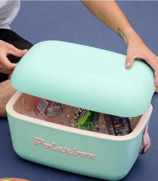 Polarbox Cooler Soğutucu &Ccedil;anta Pop Edition (12L) // Celeste - Rosa Baby